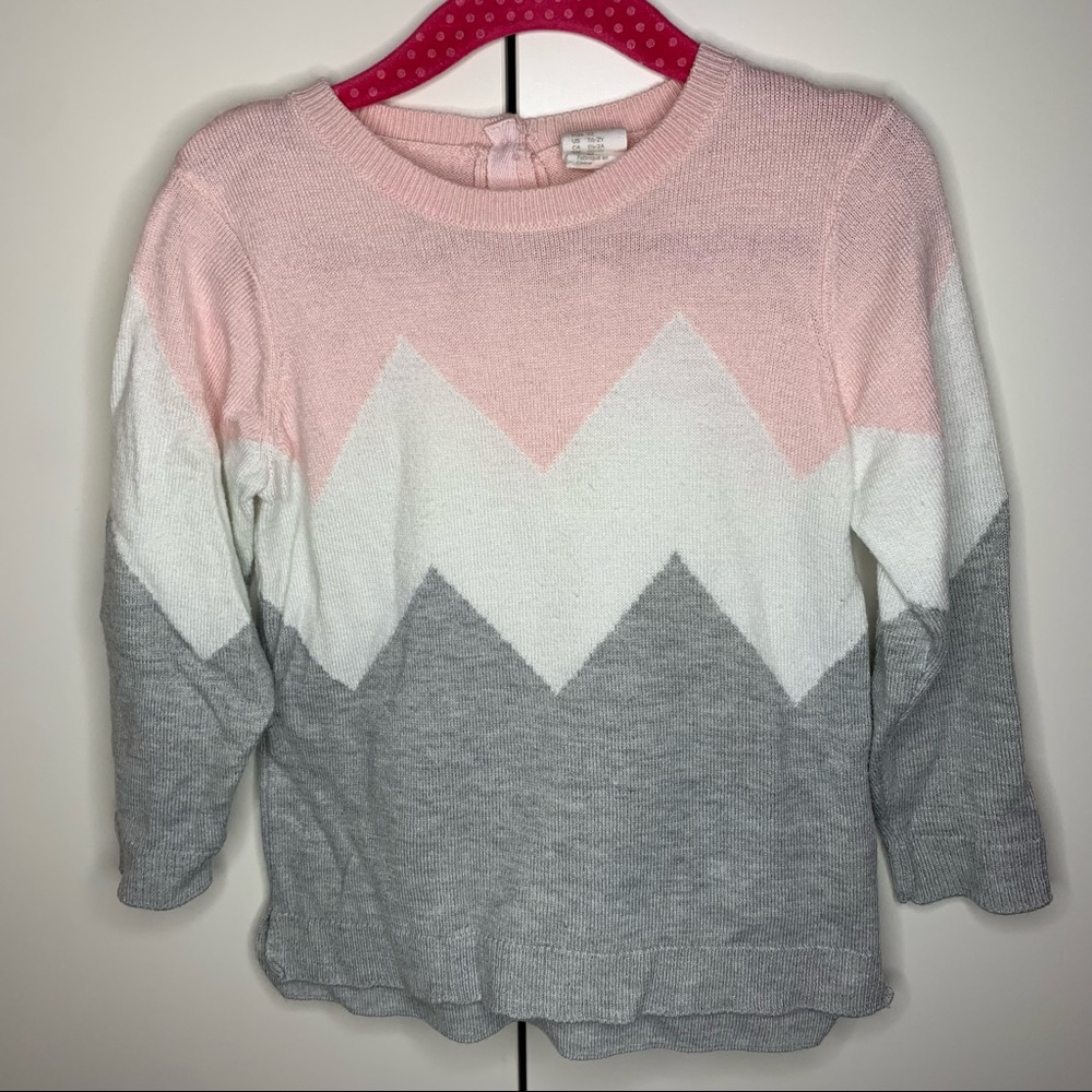 Toddler Girl’s H&M Zig Zag Sweater